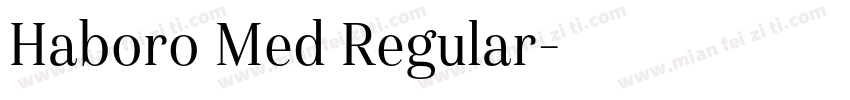 Haboro Med Regular字体转换